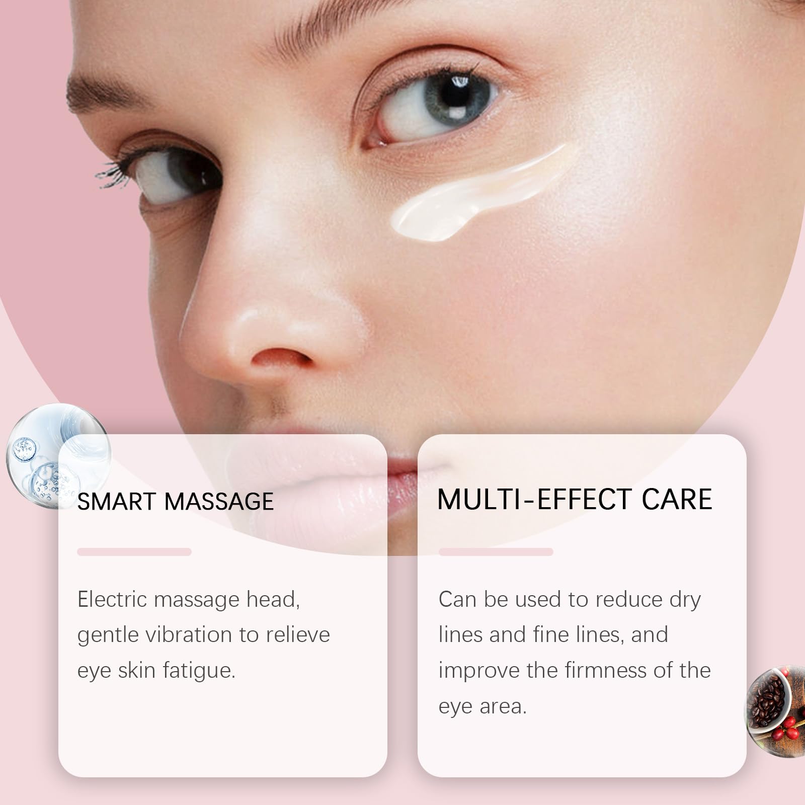 neck & eye Care Tightening & Revitalizing Set, AH-8 Firming Neck Cream + Electric Massage Eye Cream