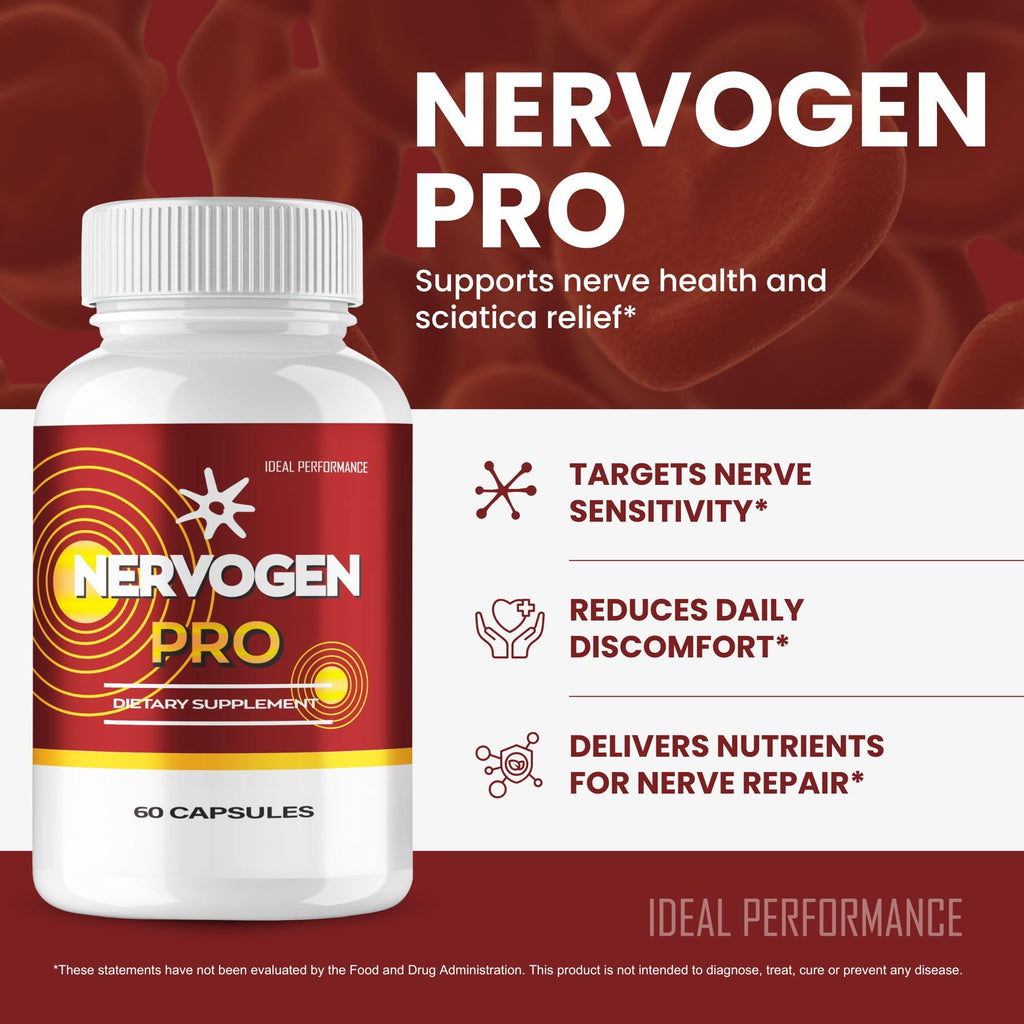 IDEAL PERFORMANCE (5 Pack) Nervogen Pro Supplement (300 Capsules)