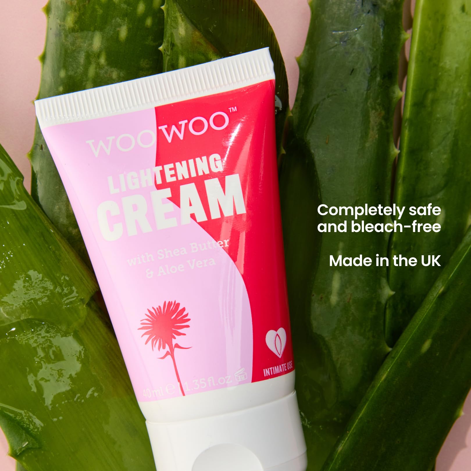 WOOWOO Lighten It! Balancing Cream - Natural Vegan Skin Brightening Moisturizer with Shea Butter, Jojoba Oil & Aloe Vera, Hyperpigmentation & Dark Spot Cream for Sensitive Areas | 1.4 oz (40 ml)