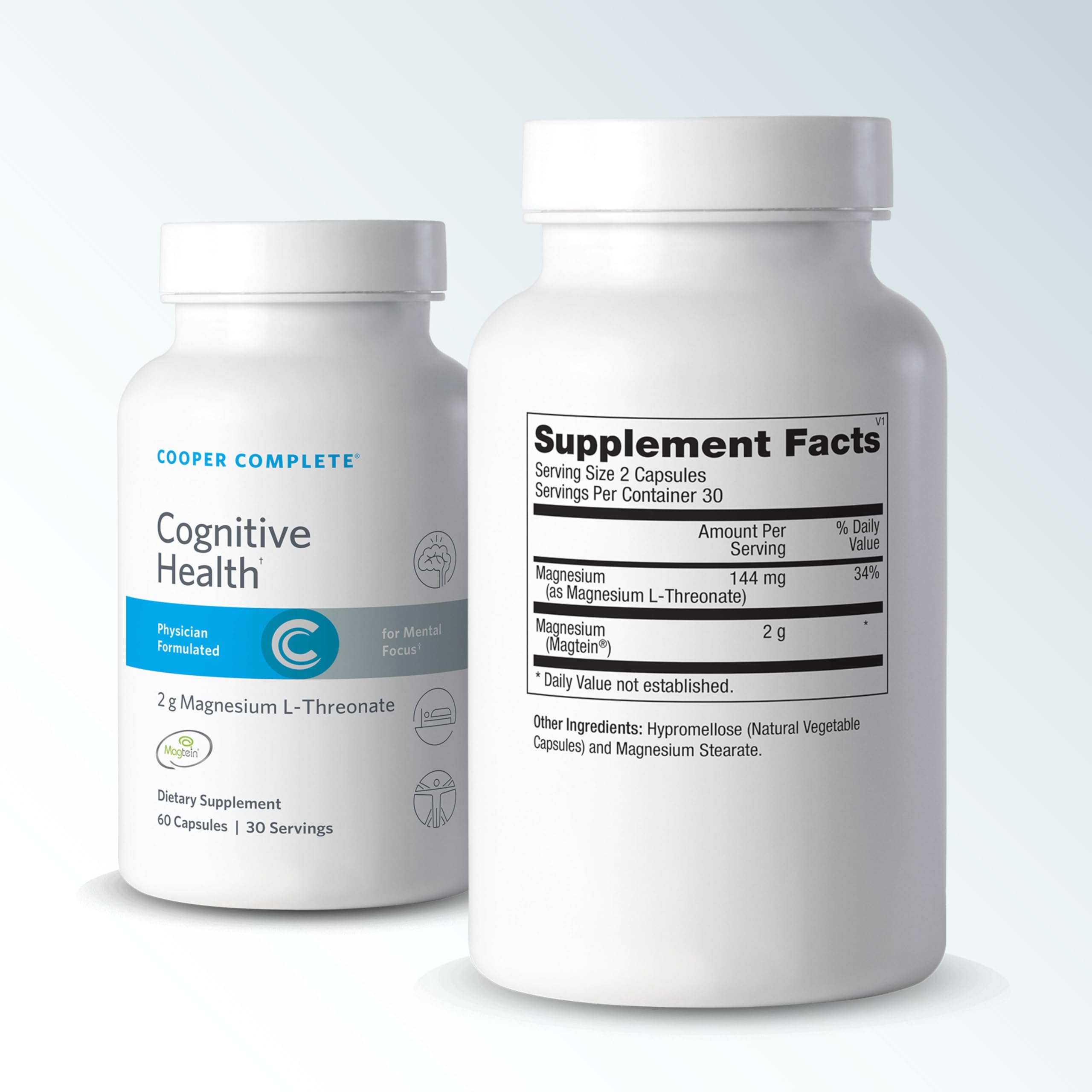 Cooper Complete Magnesium L-Threonate (Magtein®) Brain Support 2g,60 Caps