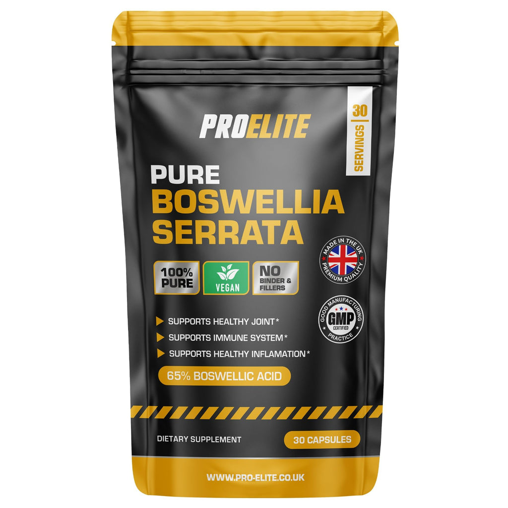 Boswellia Serrata Extract 10,000mg 30 Capsules (1 Months Supply) – 65% Boswellic Acid (500mg per Capsule) | Joint Care Supplements | Indian Frankincense Resin by PROELITE