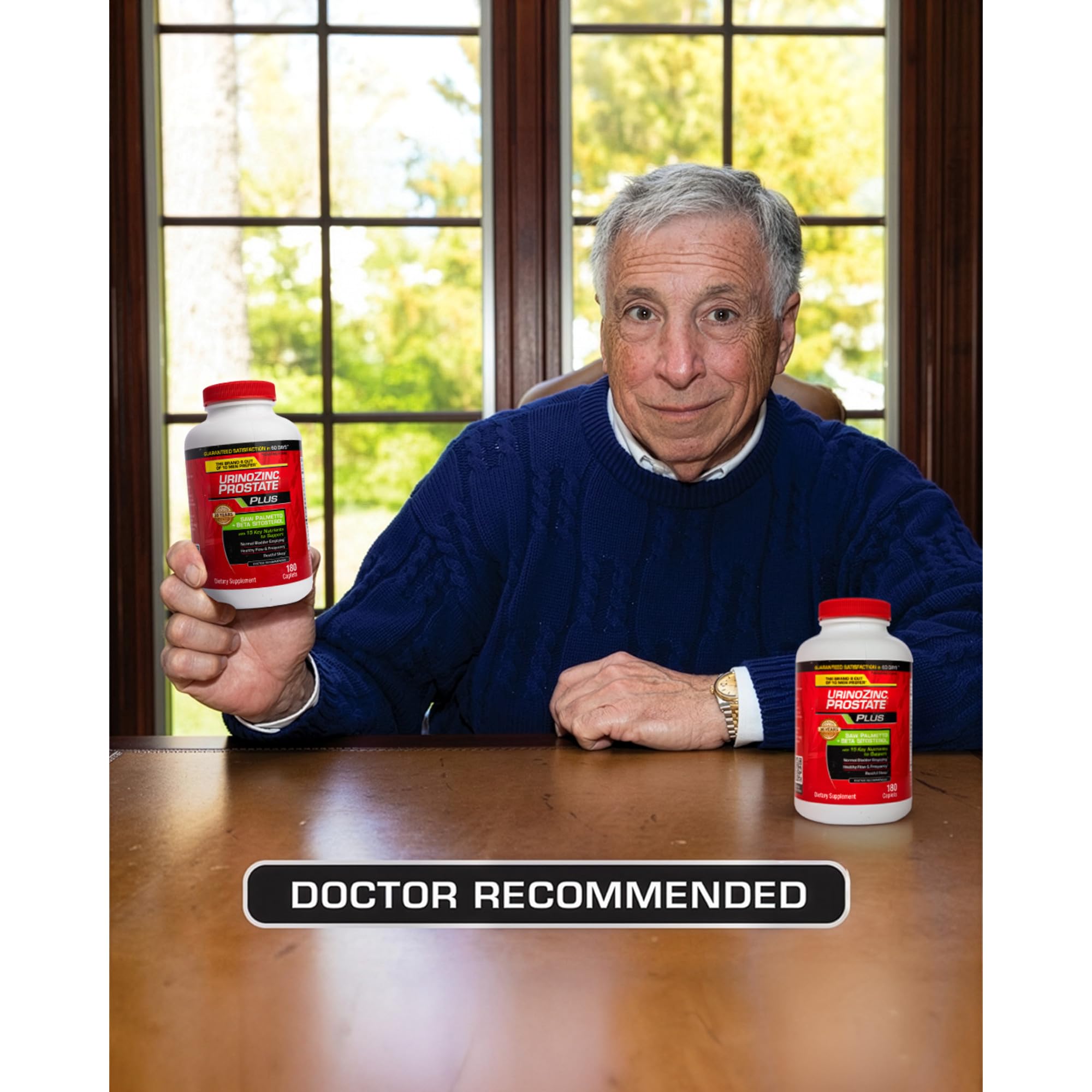 Urinozinc Plus - Prostate Supplement with Beta Sitosterol & Saw Palmetto – Reduce Frequent Urination Concerns & Support Your Prostate Health, 180 Caplets