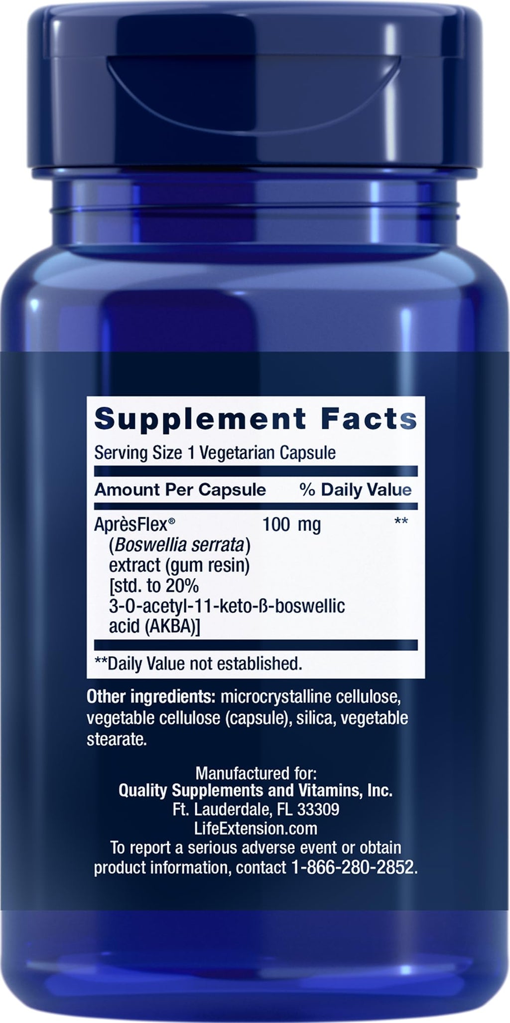 Life Extension 5-LOX Inhibitor with AprèsFlex 100 mg, 60 Vegetarian Capsules (Pack of 3)