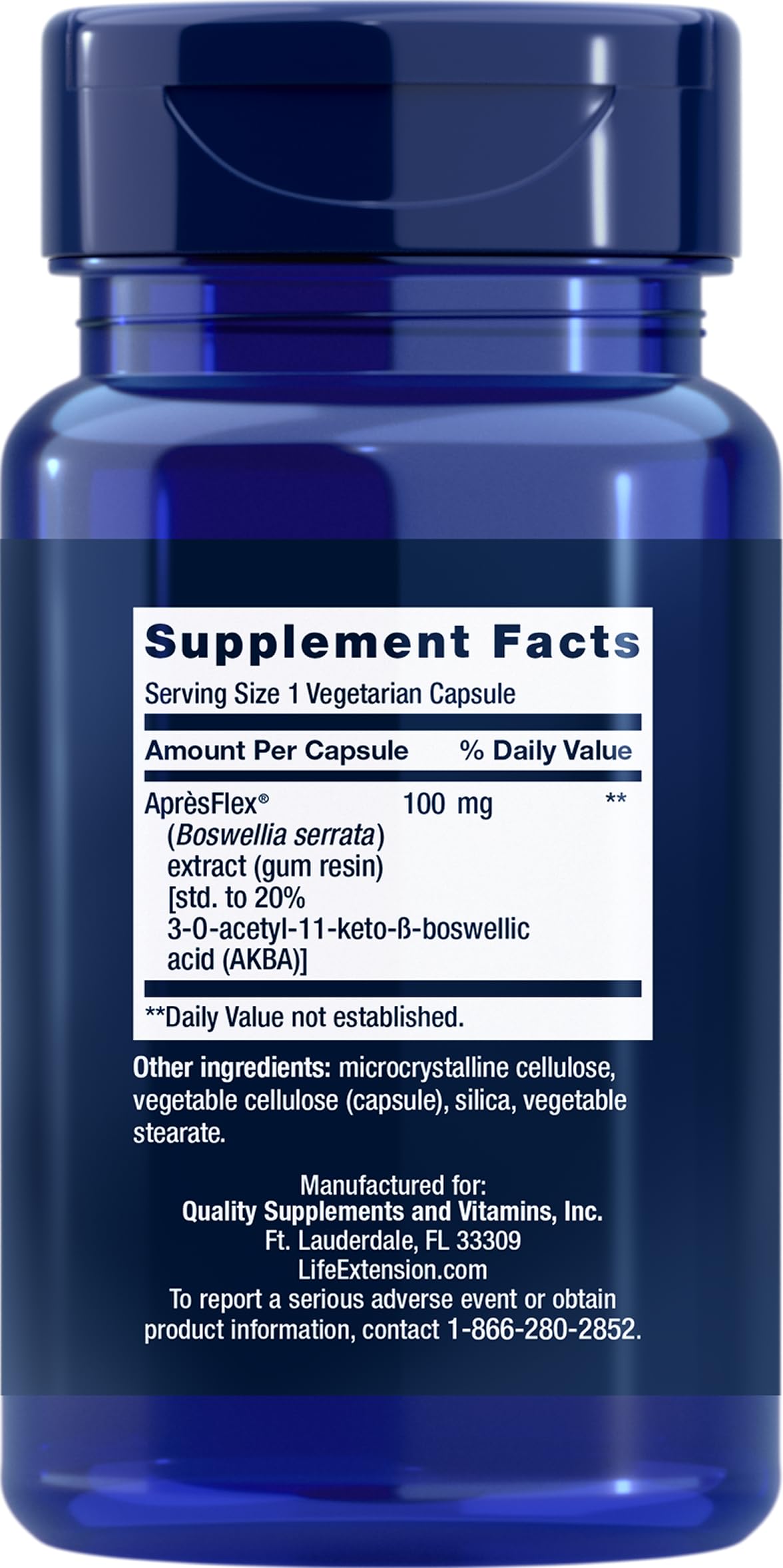 Life Extension 5-LOX Inhibitor with AprèsFlex 100 mg, 60 Vegetarian Capsules (Pack of 3)