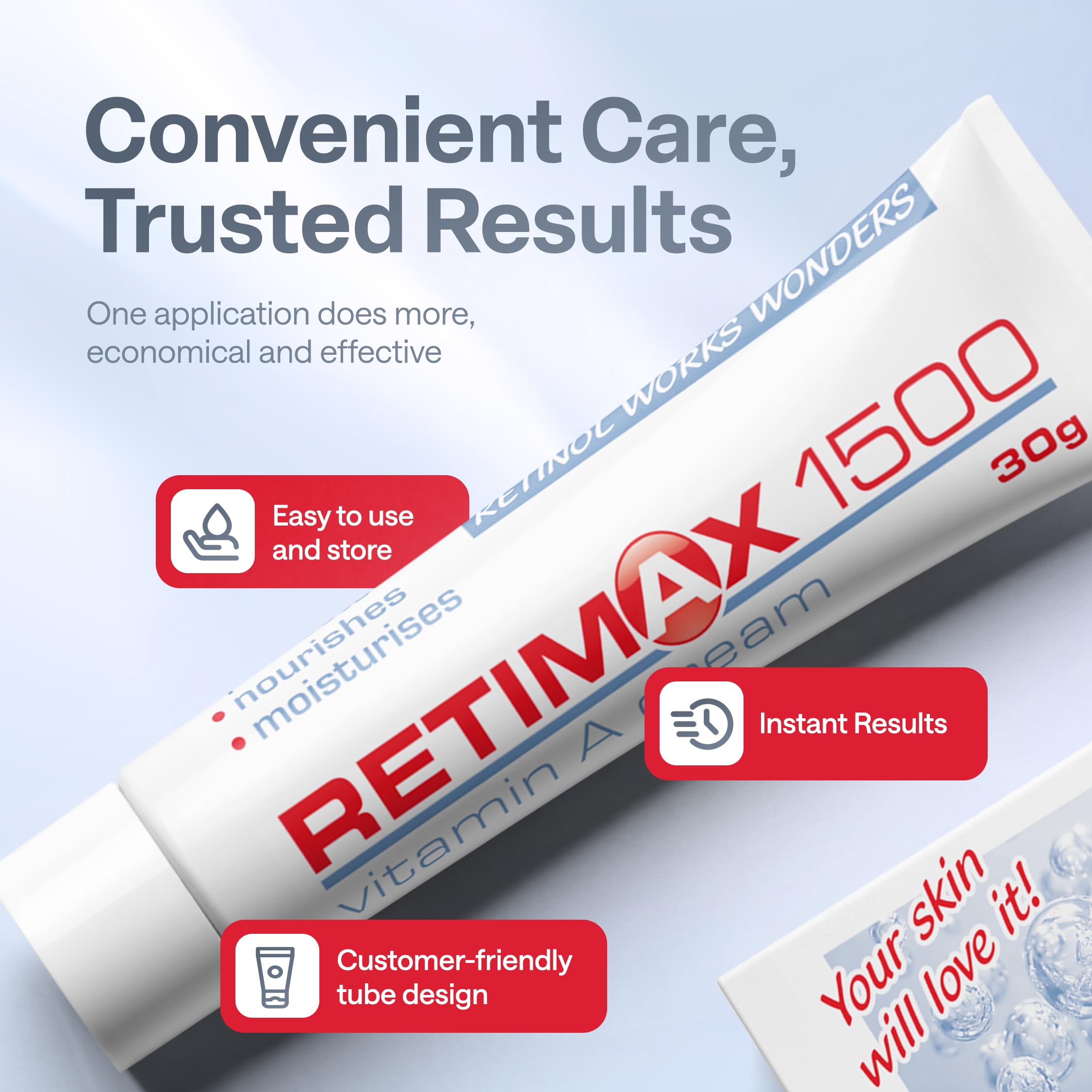 RETIMAX 1500 Vitamin A, Retinol, Protective Ointment, Anti-Ageing Anti-Wrinkles Cream For Sensitive & Dehydrated Skin - 30g