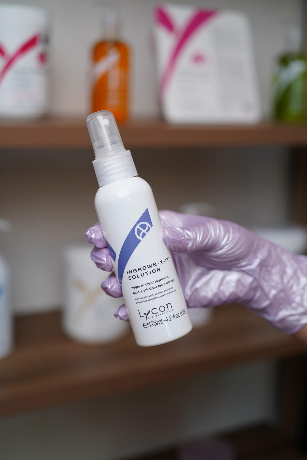 Lycon Ingrown-X-It Solution, Ingrown Hair Serum Spray Gently Soothes After Waxing, Shaving, and More, 4.2 oz