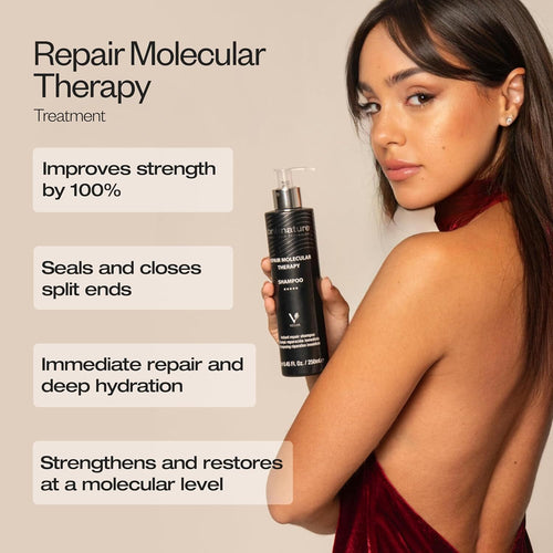 abril et nature - Professional Hair Serum Molecular Therapy - For Damaged, Chemically Treated, or Aging Hair - Repairs, Restructures, and Fills the Hair Fiber - Leave-In - 100 ml