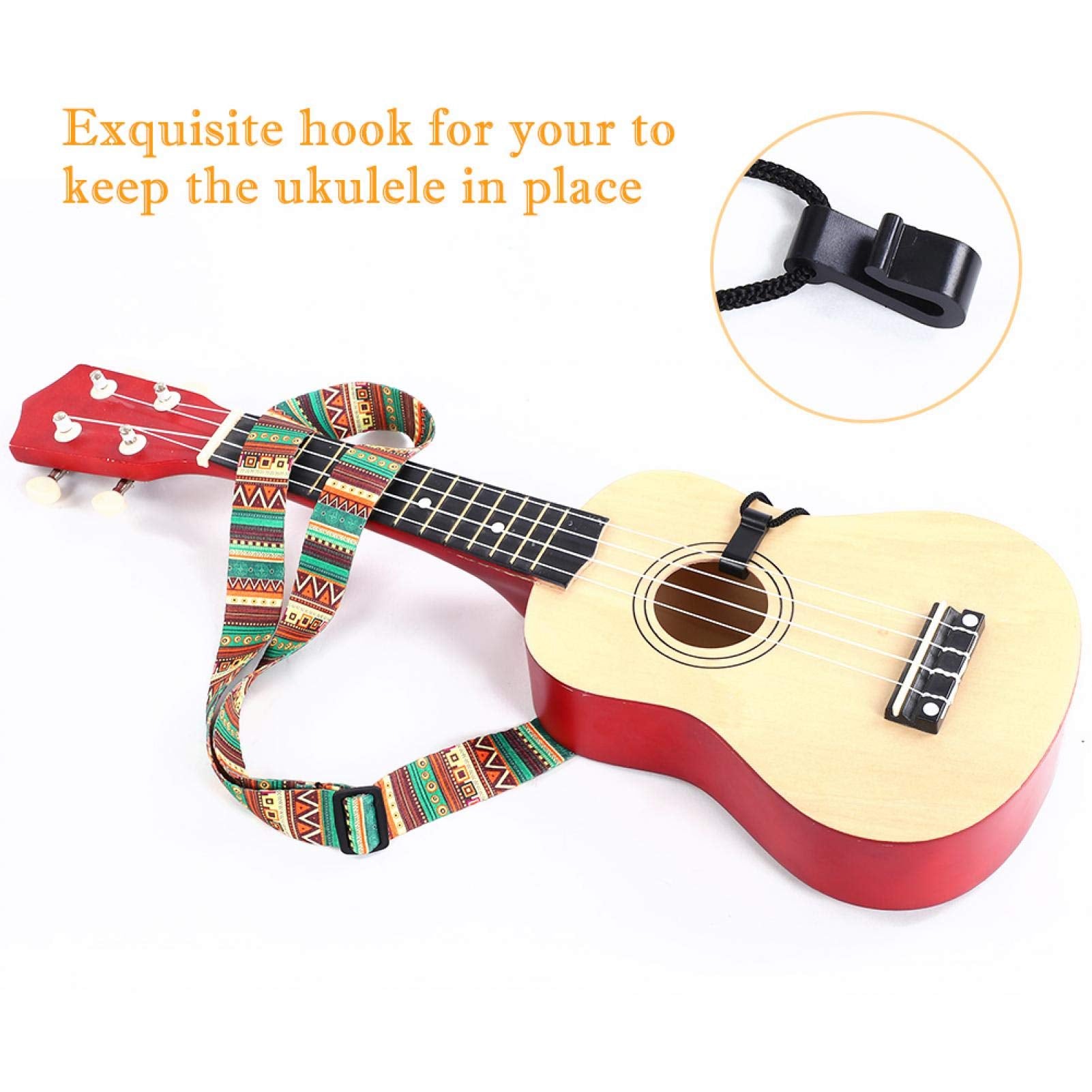 Ukulele Strap With Hook For You To Concentrate Completely At The Playing A Ukulele For Ukuleles (soprano, Concert, Tenor, Or Baritone)