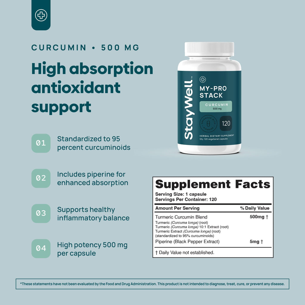 Stay-Well Naturals Spike Protein Supplement | Nattokinase 2000 FU 100mg, Bromelain 500mg, Curcumin 500 mg, 60 Day Supply | Full Protocol of Nattokinase Bromelain Curcumin (3 Bottle Set)