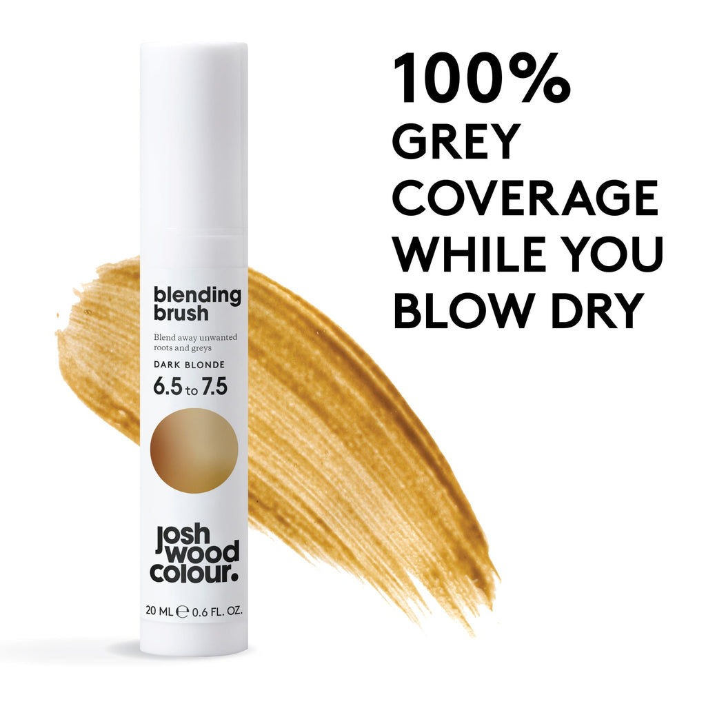 Josh Wood Blending Brush, Grey Root Touch Up, Dark Blonde, Vegan, 20ml