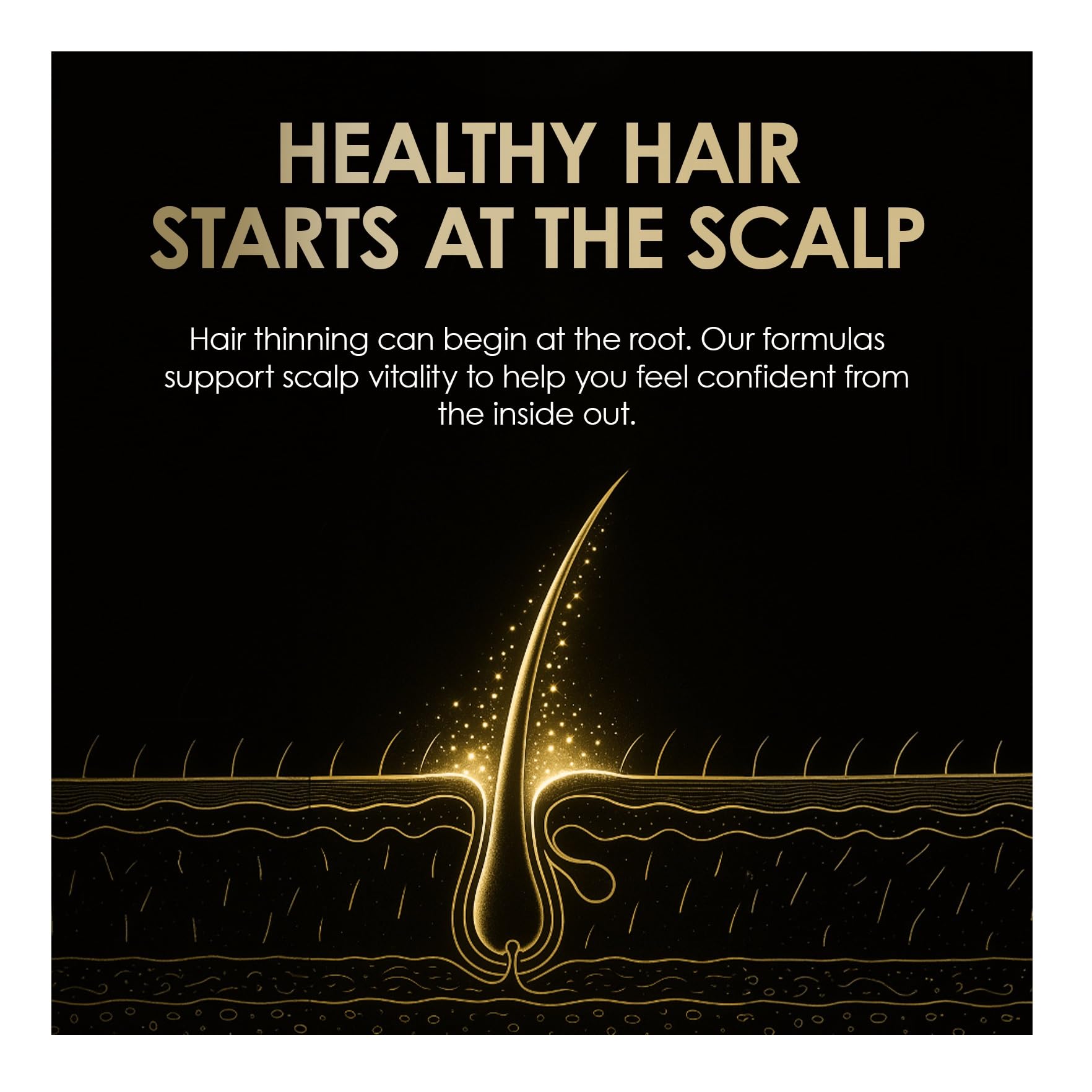 ThickTails Hair Growth Shampoo and Conditioner Set for Women, Biotin Caffeine Saw Palmetto, Sulfate Free Thickening Shampoo & Conditioner for Thinning Hair, Fuller Looking Volume & Stronger Feeling