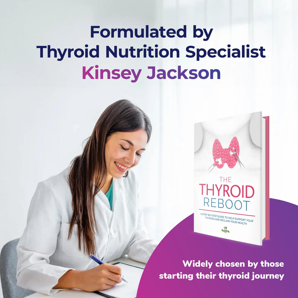 Bright Naturals Thyroid Renew Supplement - Thyroid Support for Women with Zinc, Selenium, Copper, Ashwagandha & L-Tyrosine - 60 Capsules