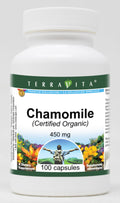 Chamomile (Certified Organic) - 450 mg (100 Capsules, ZIN: 517605) - 3 Pack