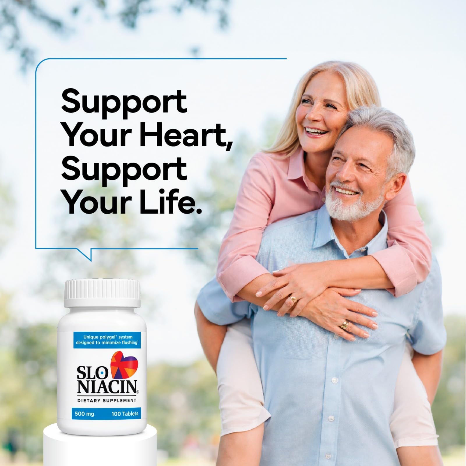 Kinara Slo Niacin 500mg Flush Free 100 Capsules 6-Pack, Vitamin B3, Heart & Nutritional Health, Energy Production, Circulation, Skin Pill Organizer