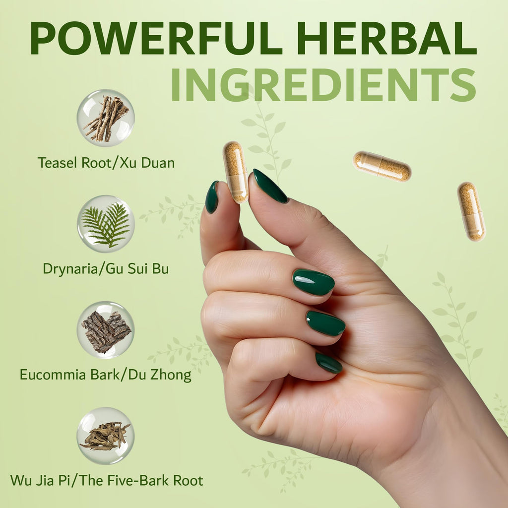 Dimmak Herbs Bone Mending Pills- Rapid Fracture & Broken Bone Healing Supplement- Advanced TCM Formula with Drynaria- Stress Fracture & Osteoblast Support- Organic- 500mg 100 Capsules