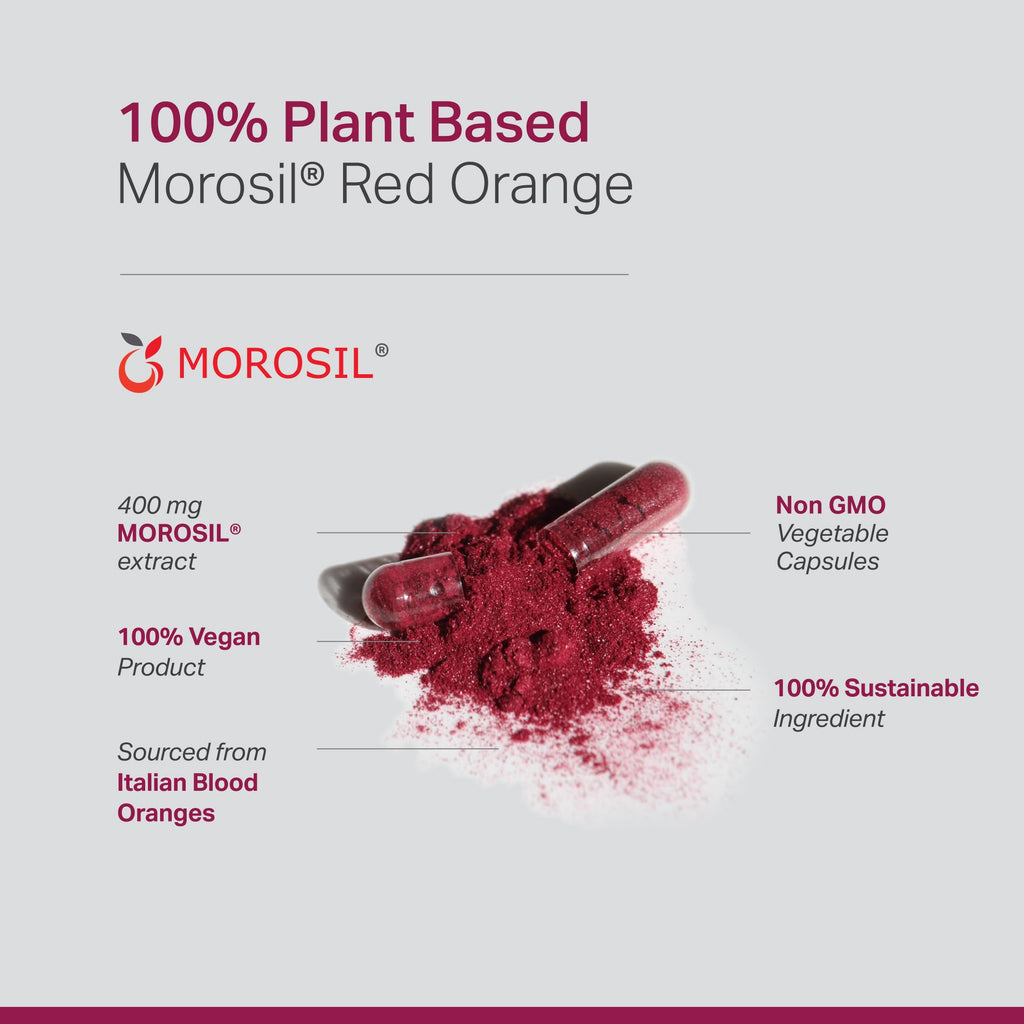 Anew VitaㅤMorosil: Antioxidant & Nutrition Supplement for Men & Women | Wellness & Vitality | Moro Red Orange | Non-GMO, Gluten Free, 60 Vegetable Capsules | Made in USA