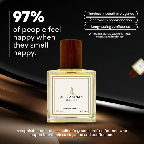 Alexandria Fragrances Highlands Perfume for Men - Long Lasting Alcohol Denat, Parfum, Aqua Fragrances - Elegant Highlands Men Cologne for Daily Use Day & Night - Perfect for Any Event - 55ml