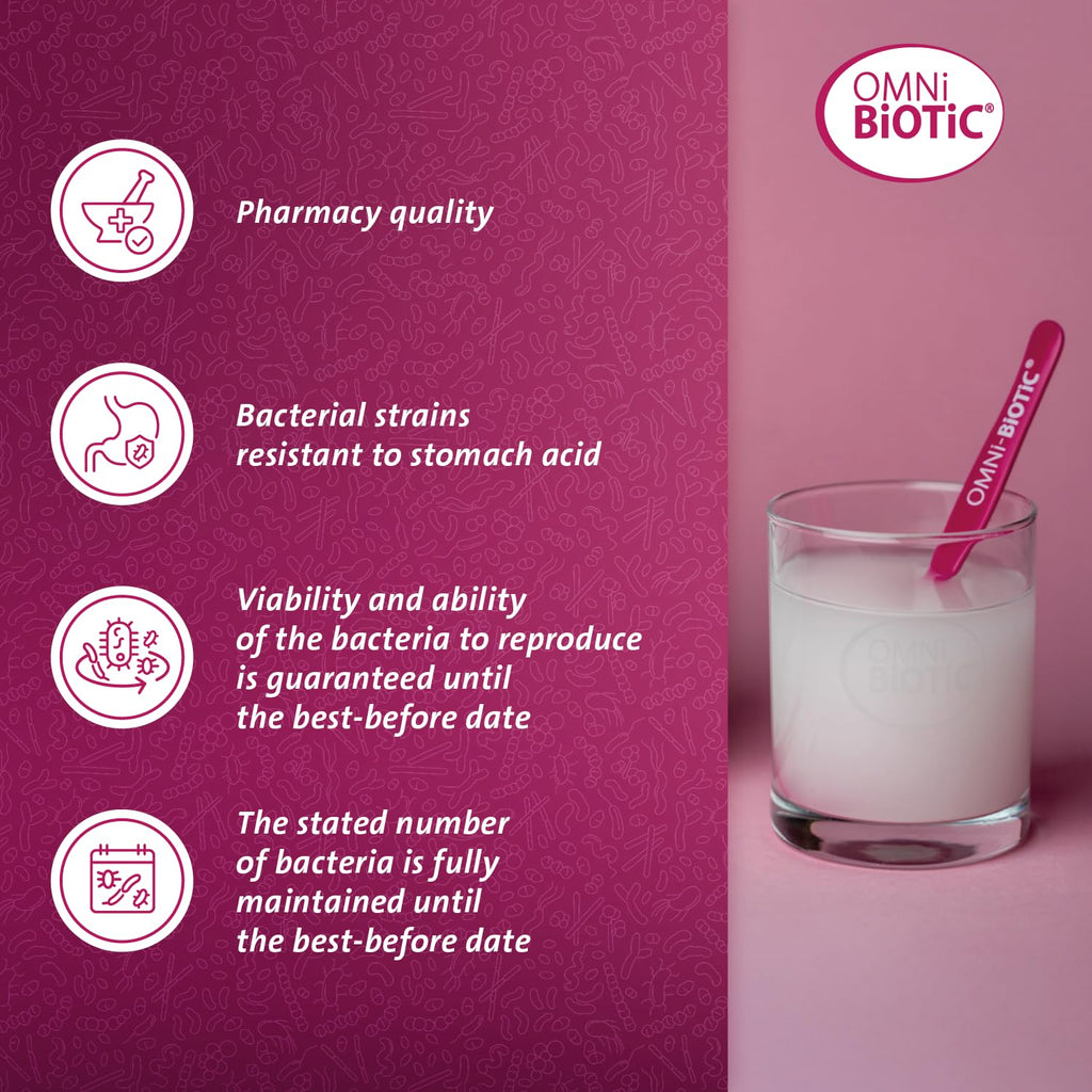 OMNi BiOTiC metabolic | Balance in the Intestine | Highly Active Intestinal Bacteria | 30 Sachets | Powder | Vegetarian | Gluten-Free | for Daily Use