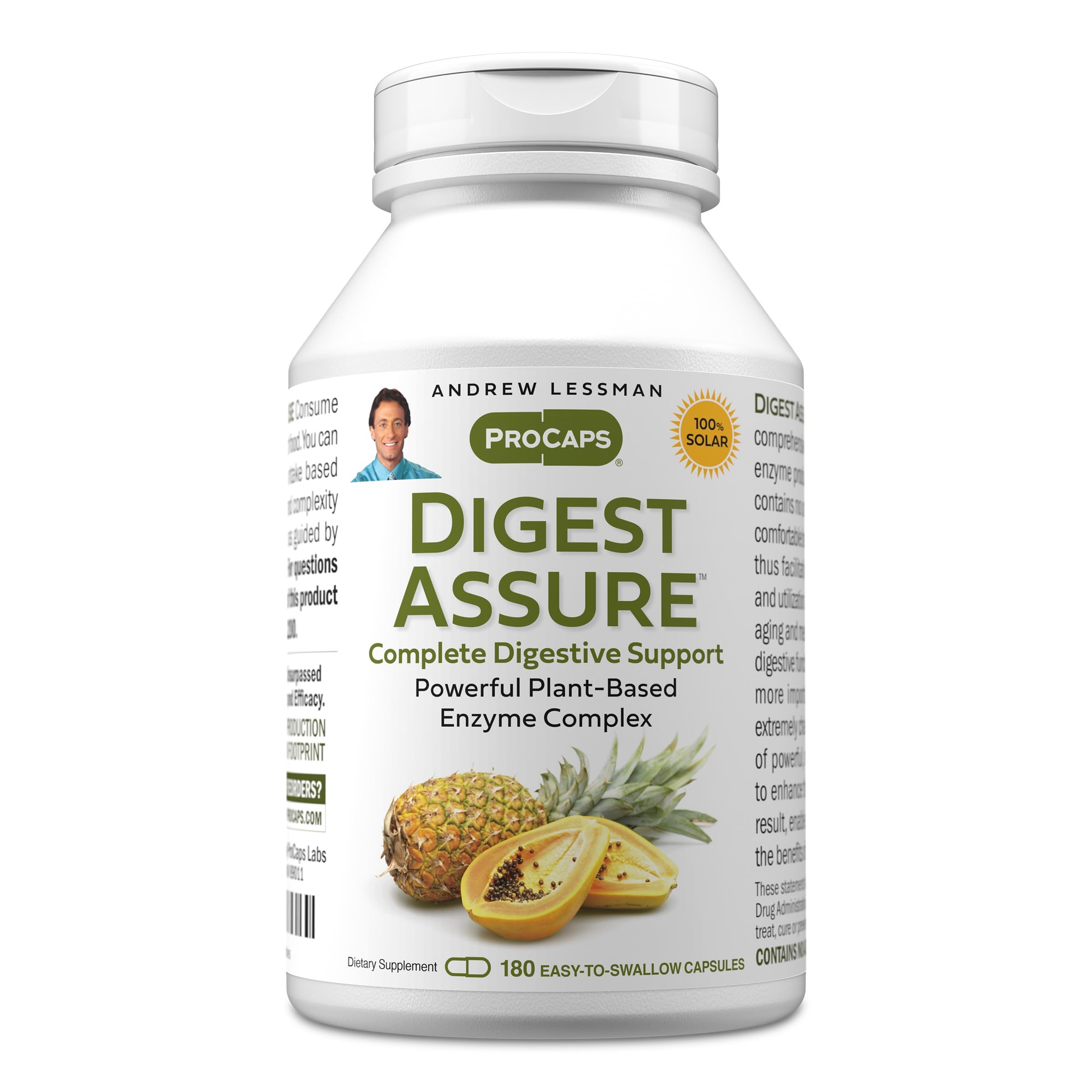 ANDREW LESSMAN ProCaps Digest Assure Vegetarian Digestive Enzymes 180 Capsules