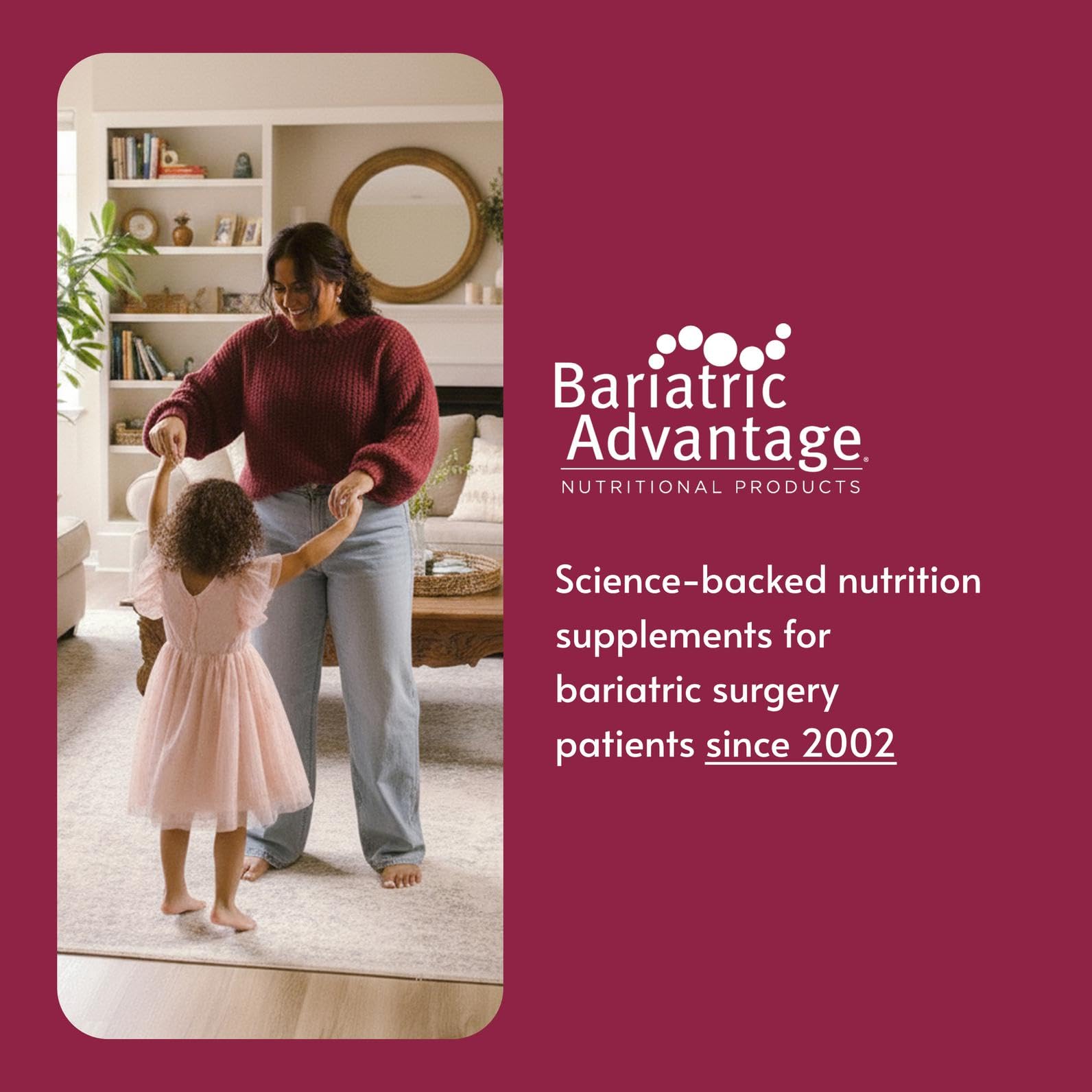 Bariatric Advantage Chewable Essential Multivitamin Without Iron - 200 DV of Key Nutrients - Trace Mineral Support - Multivitamins for Bariatric Patients - Berry - 180 Count