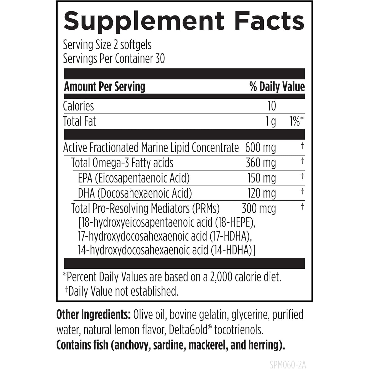 Designs for Health SPM Supreme - 3 Specialized Pro-Resolving Mediators from Fish Oil - Omega 3 Fatty Acids Supplement, SPM Fish Oil (60 Softgels)