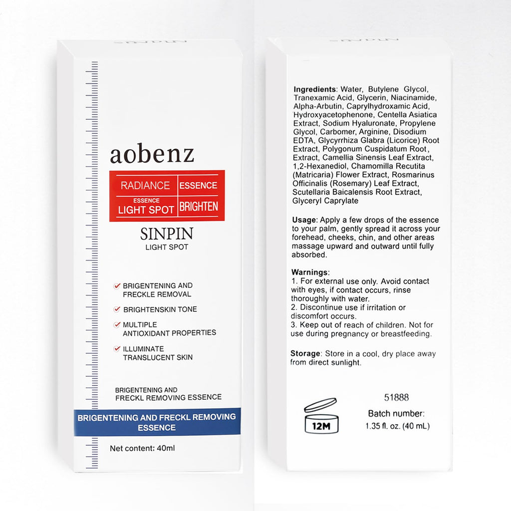 aobenz Dark Spot Remover for Face with 3% Tranexamic Acid + 2% Niacinamide + Alpha-Arbutin, Brightening Serum for Age Melasma Sun Black Spots, Target Hyperpigmentation, Results in 2-4 Weeks