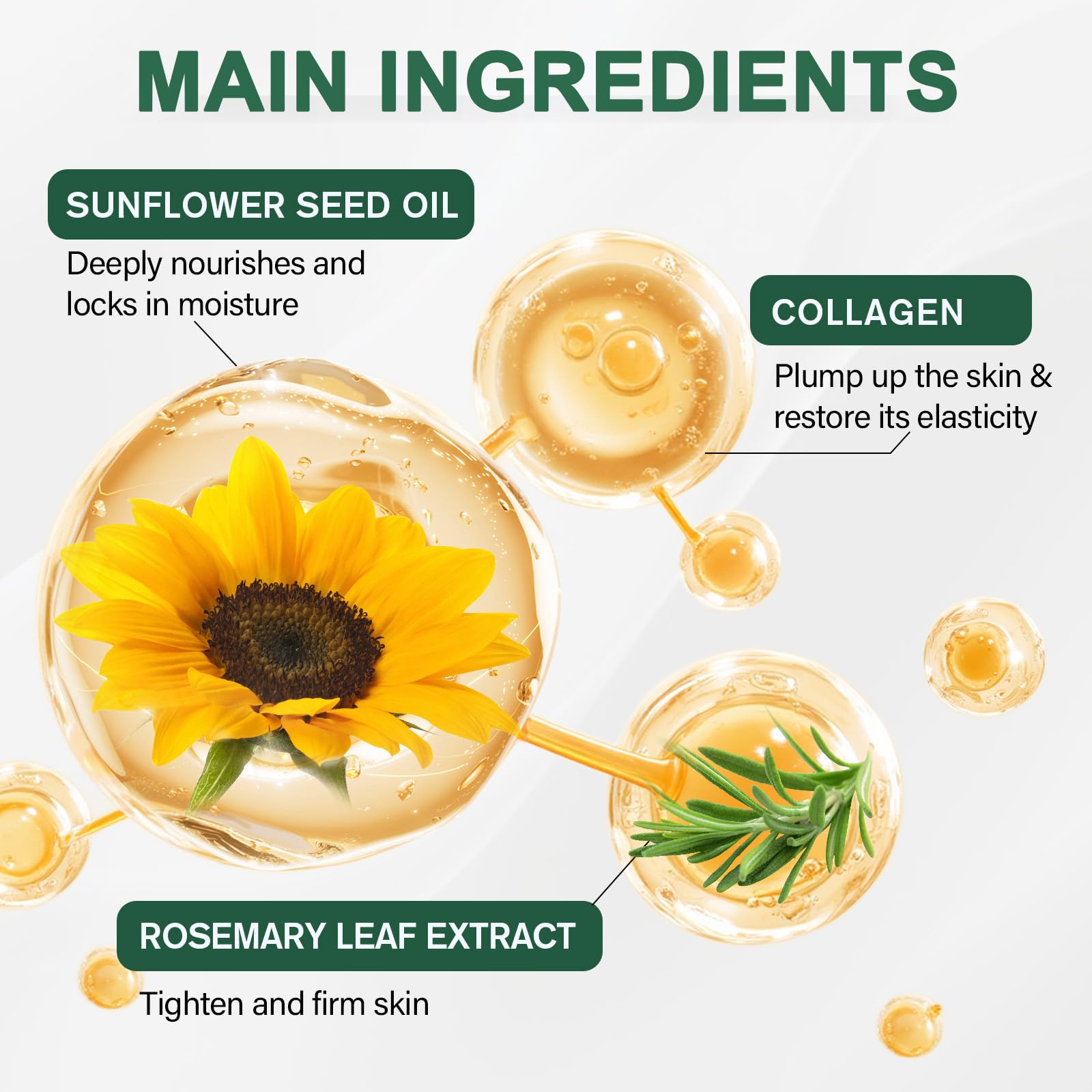 2PCS Collagen Body Oil Set - Firming, Moisturizing, and Nourishing Massage Oil for Skin Care