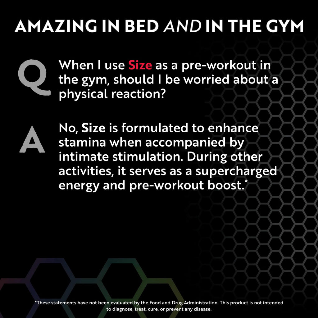 BioXgenic Size Male Performance Formula & Pre-Workout - 60 Capsules