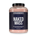 NAKED Strawberry Mass - 1,500 Calories, 50G Protein, Nothing Artificial. Strawberry Weight Gainer Protein Powder - 8lb Bulk, GMO Free, Gluten Free & Soy Free