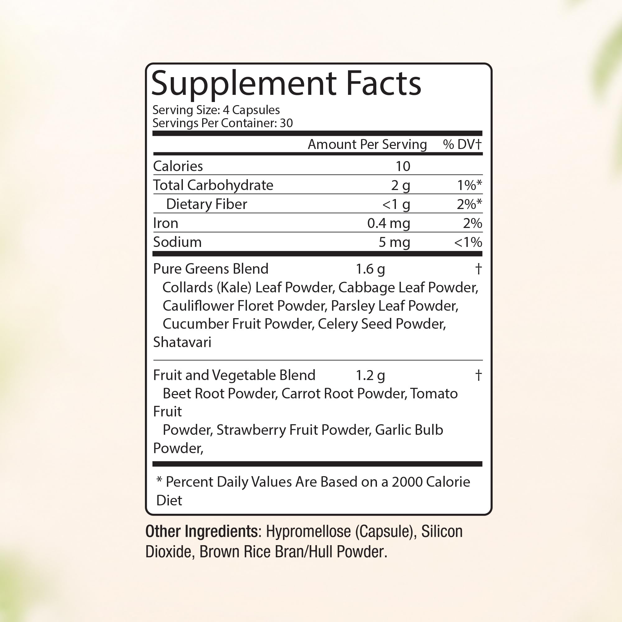NUU3 Nature’s Superfuel - Fruits & Veggies Capsules for Men & Women - Nutritional Support for Immunity, Wellness, Active Lifestyle & Gut Health - Vitamins Minerals & Antioxidants - 120 Capsules