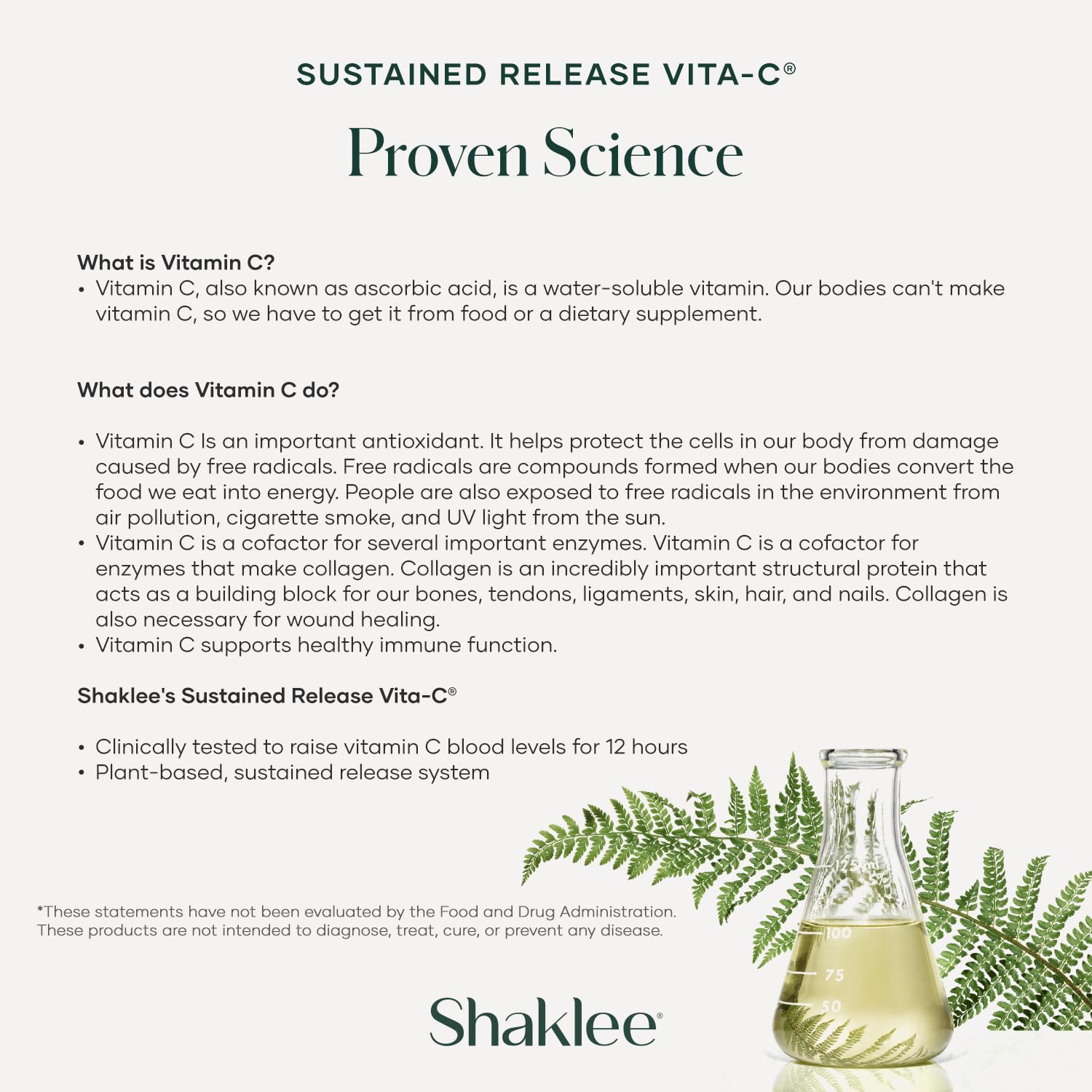 Shaklee - Sustained Release Vita-C® 500 mg - 180 Tablets