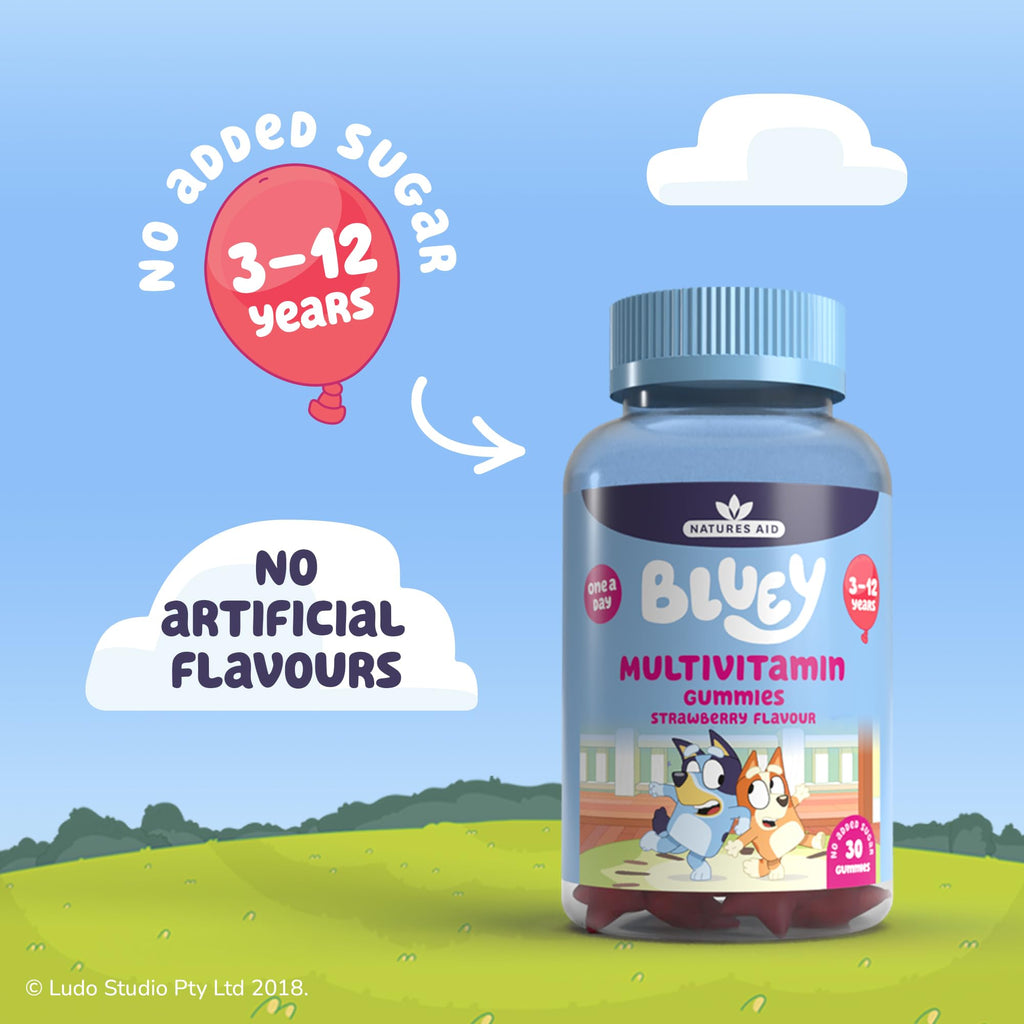 Bluey Kids Multivitamin Gummies for Children – 30 Vitamin Gummies