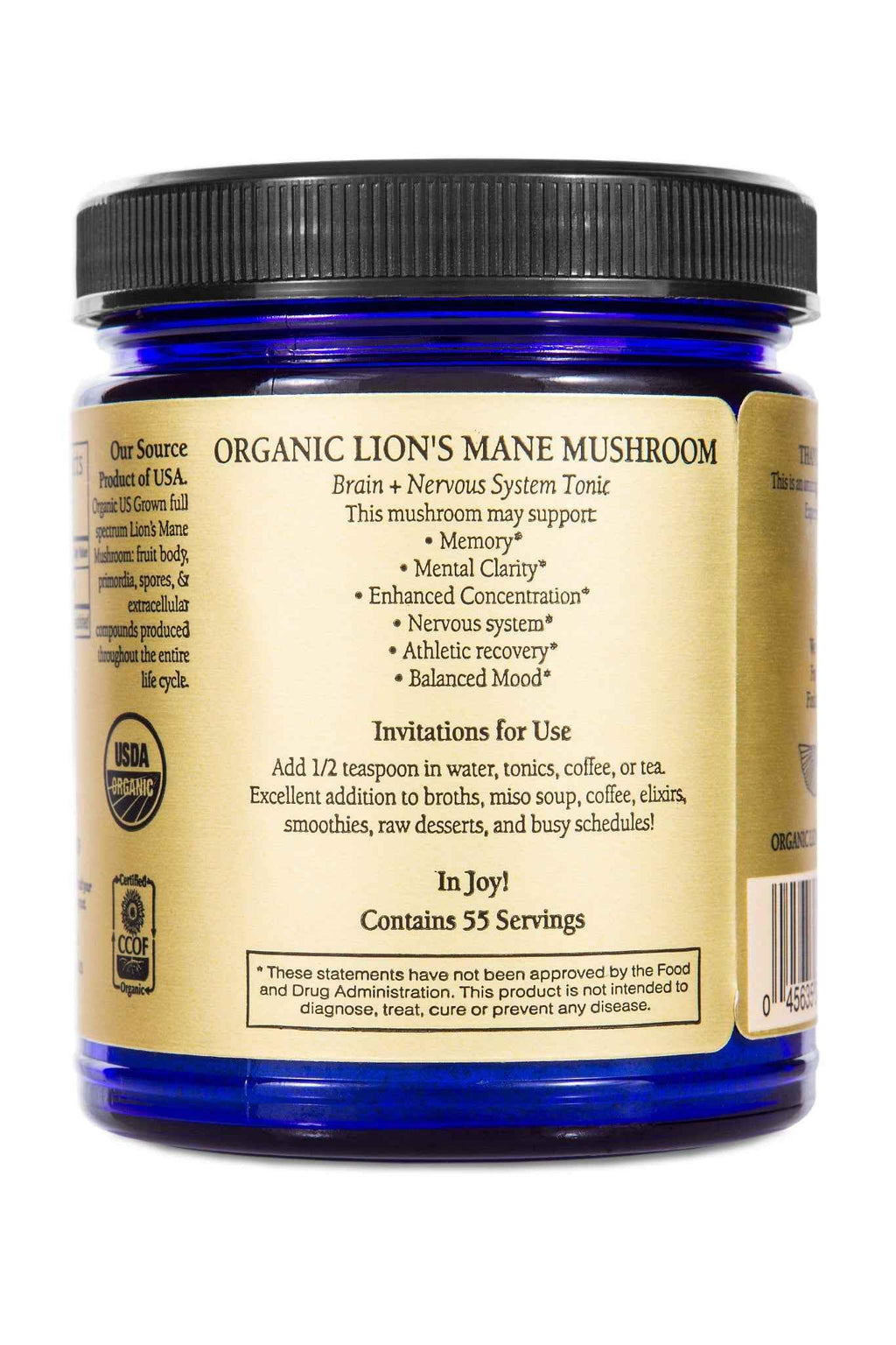 Sun Potion Lion’s Mane (Organic) - Mind Power Mushroom (100g)