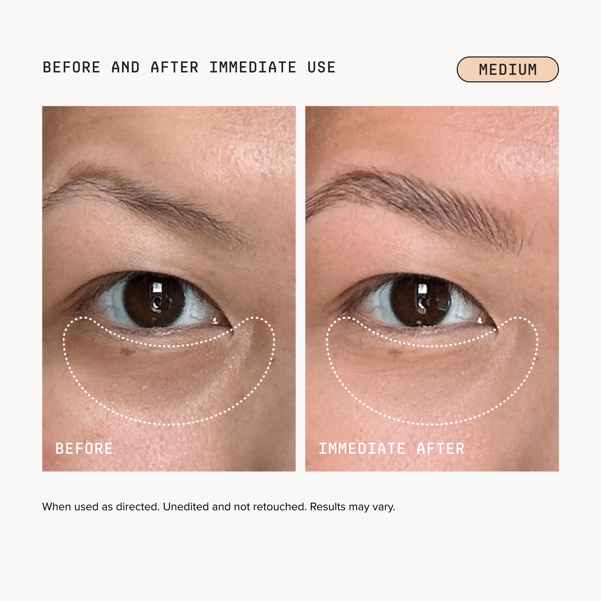 DRMTLGY Luminous Eye Corrector SPF 41 – Medium – Under Eye Color Corrector for Dark Circles – Hydrating Anti-Aging Tinted Eye Cream, Mineral Broad Spectrum Sun Protection, 0.25 fl oz / 7 mL