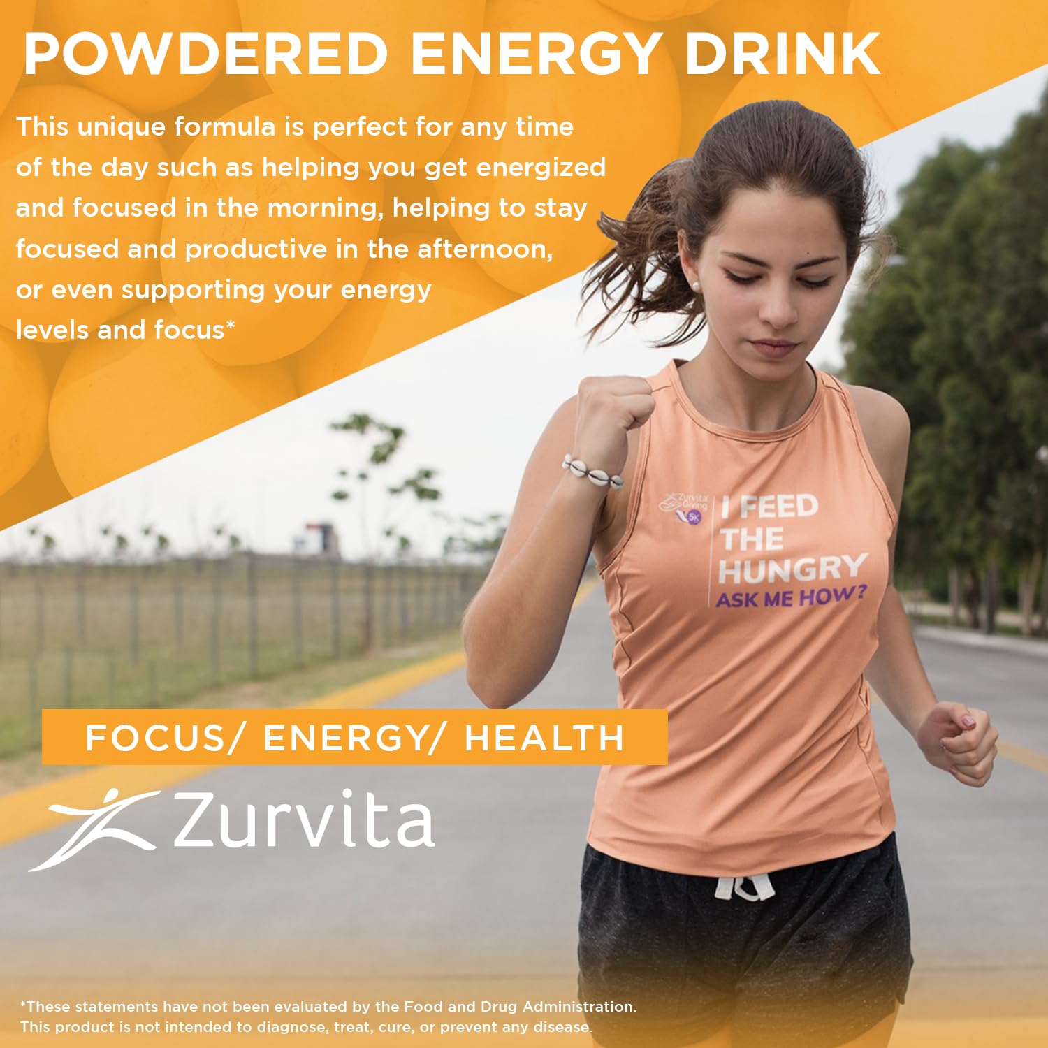Zurvita - Zeal for Life Wellness Drink Mix - Classic Mango Flavor - Gluten-Free, Vegan, with Biotin, Vitamins and Minerals for Health - 10 Packets