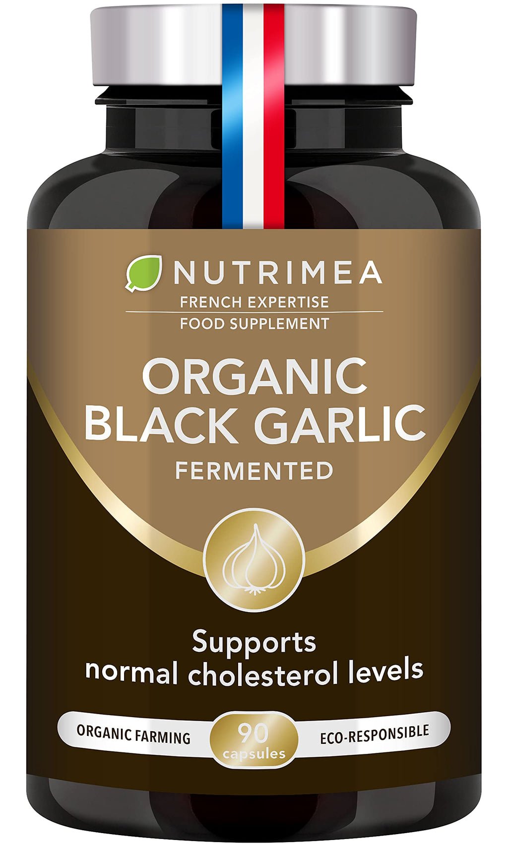 Organic Fermented Black Garlic - 90 Capsules - Nutrimea