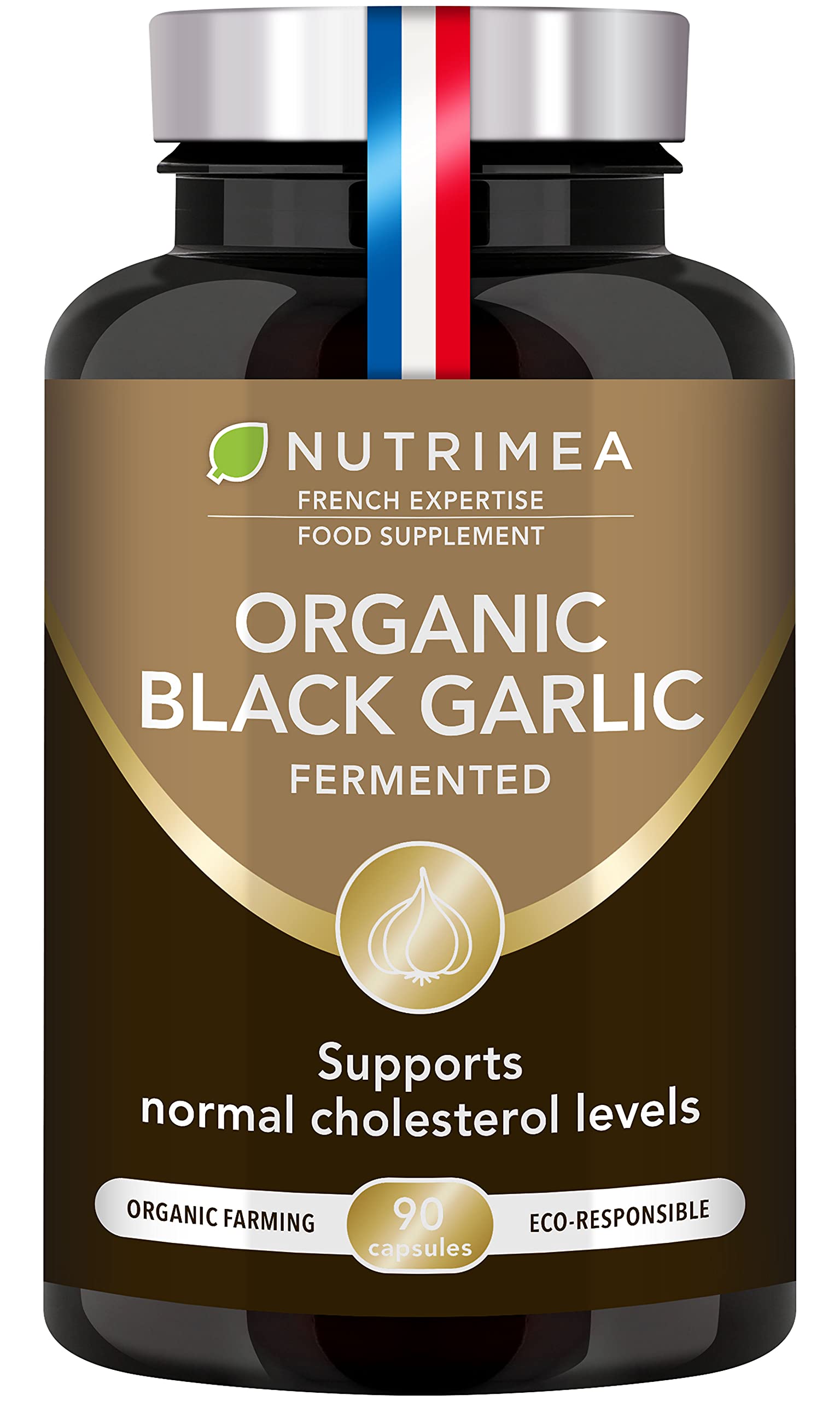 Organic Fermented Black Garlic - 90 Capsules - Nutrimea