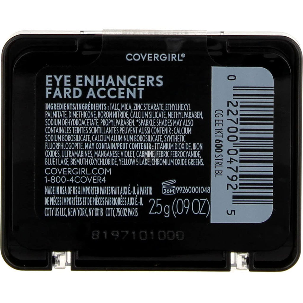 CoverGirl Eye Enhancers 1 Kit Shadow, Sterling Blue [600] 0.09 oz (Pack of 5)