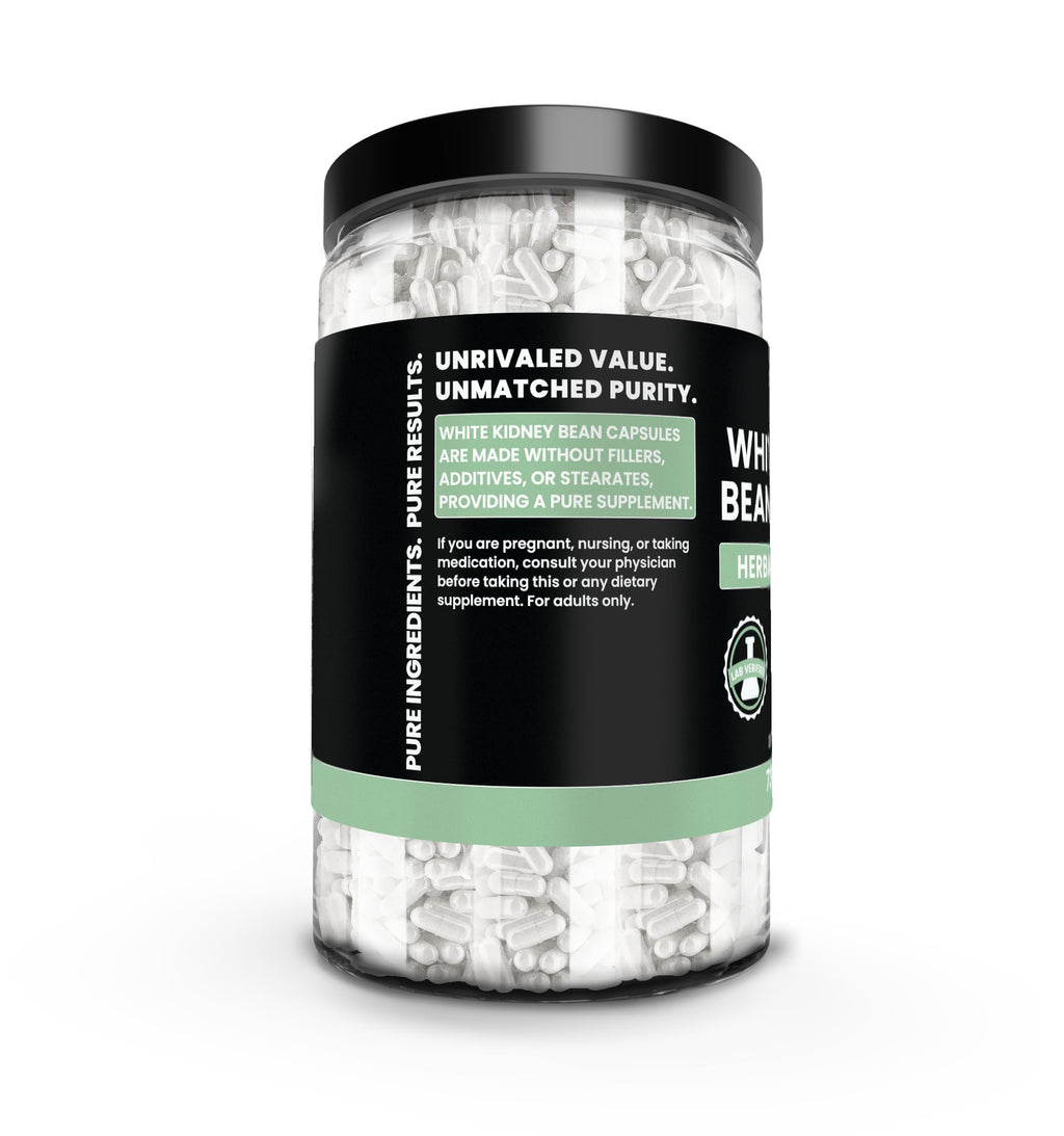 PURE ORIGINAL INGREDIENTS White Kidney Bean Extract (730 Capsules) No Magnesium Or Rice Fillers, Always Pure, Lab Verified