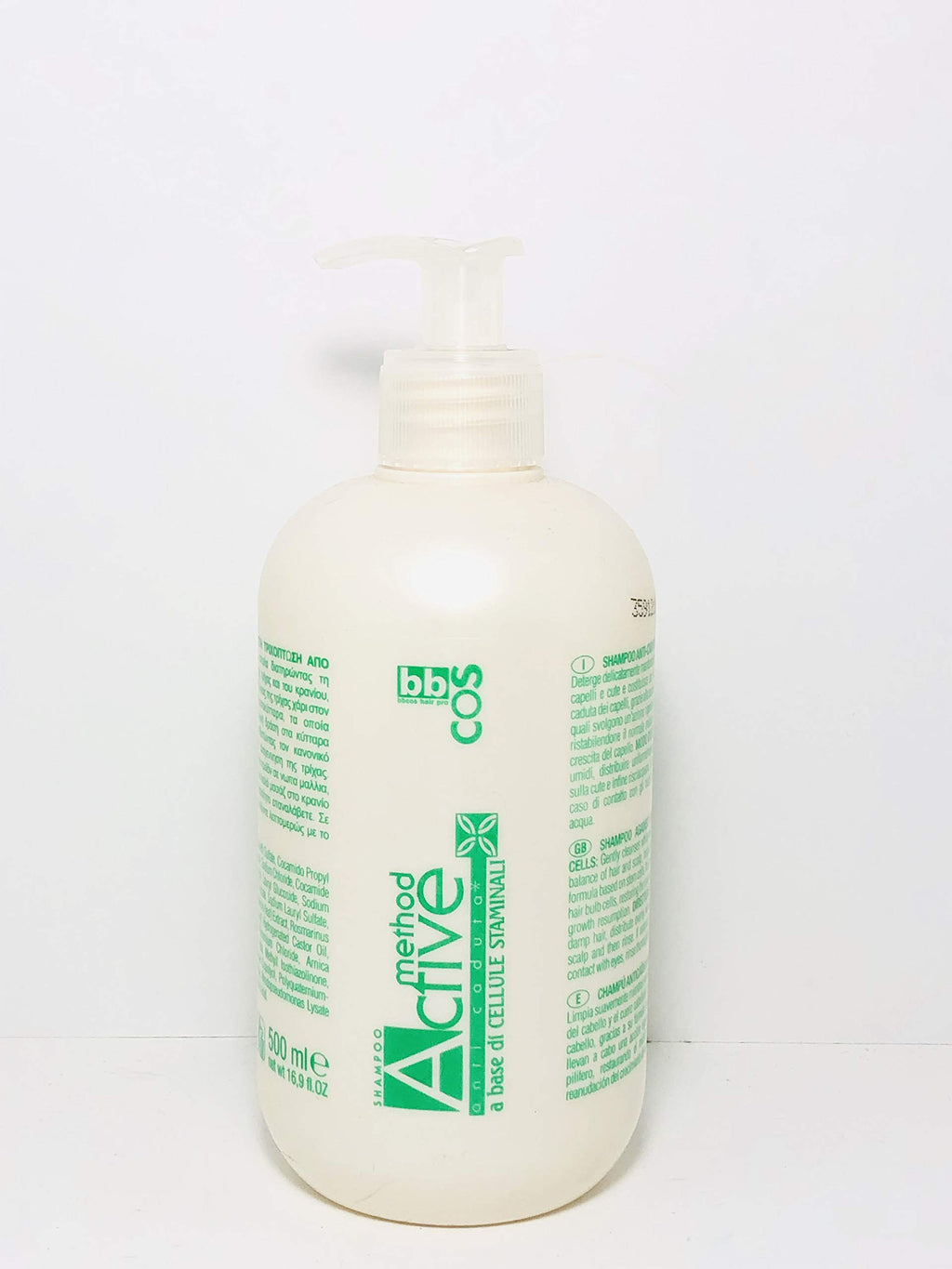 bbcos Method Active Shampoo Against Hair Loss made up of Stem Cells 500ml