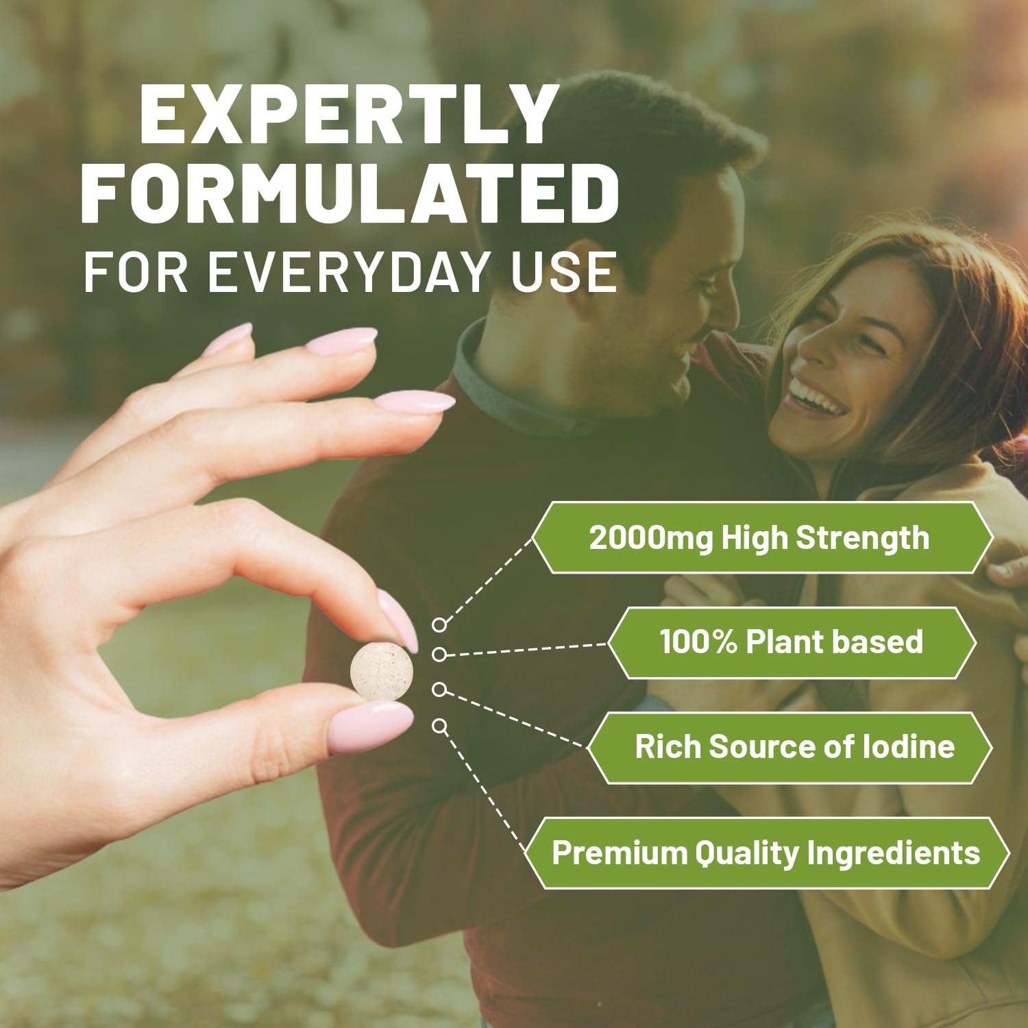 Sea Kelp 2000mg 200 Vegan Tablets | Natural Source of Iodine | Premium Ingredients | Proudly Made in the UK by Prowise
