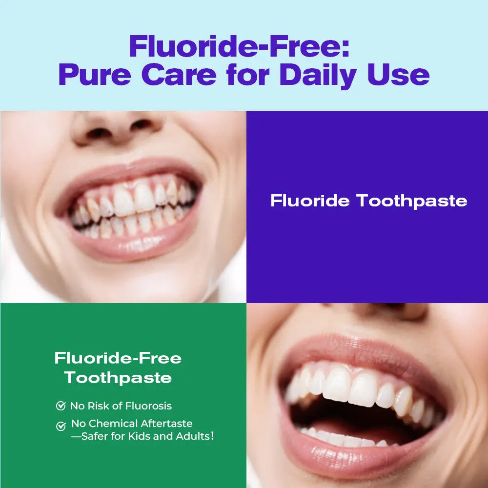 #Summervibes OCCOTAPS Agave Natural Herbal Toothpaste with Blue Agave Extract Brightens Teeth Strengthens Enamel Fluoride-Free Probiotics Mint Niacinamide - Oral