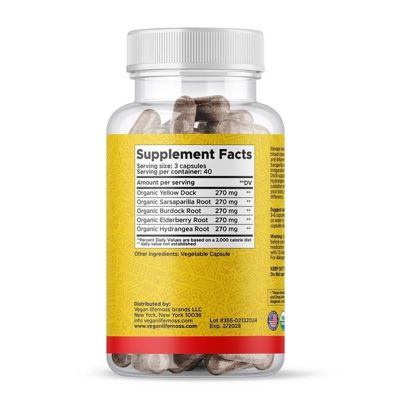 Vegan Lifemoss Blood Purifying Capsules Dietary Supplement