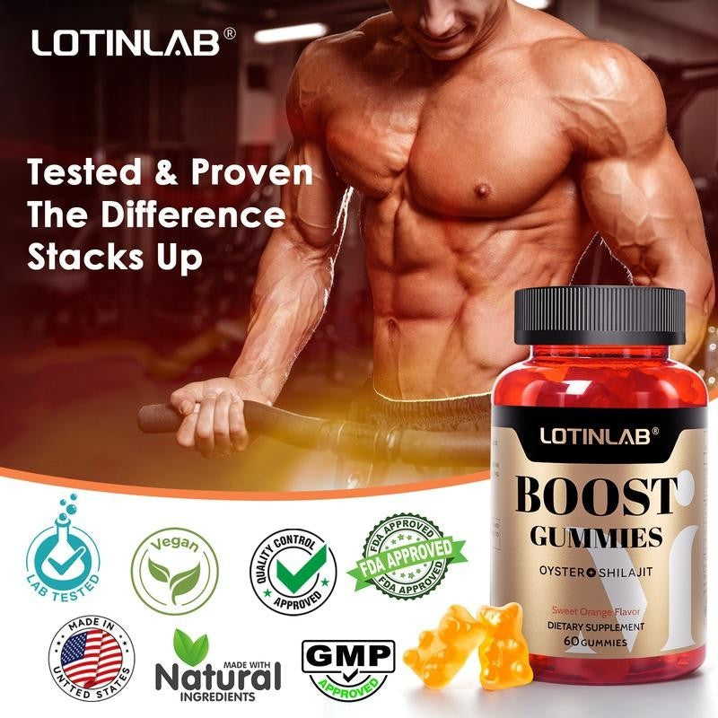 LOTINLAB BOOST GUMMY - Daily Dietary Supplement for Strength with Vitamin B3, Oy