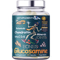 Glucosamine, Chondroitin, Turmeric, Vitamins for Bones, Joints 180 Capsules