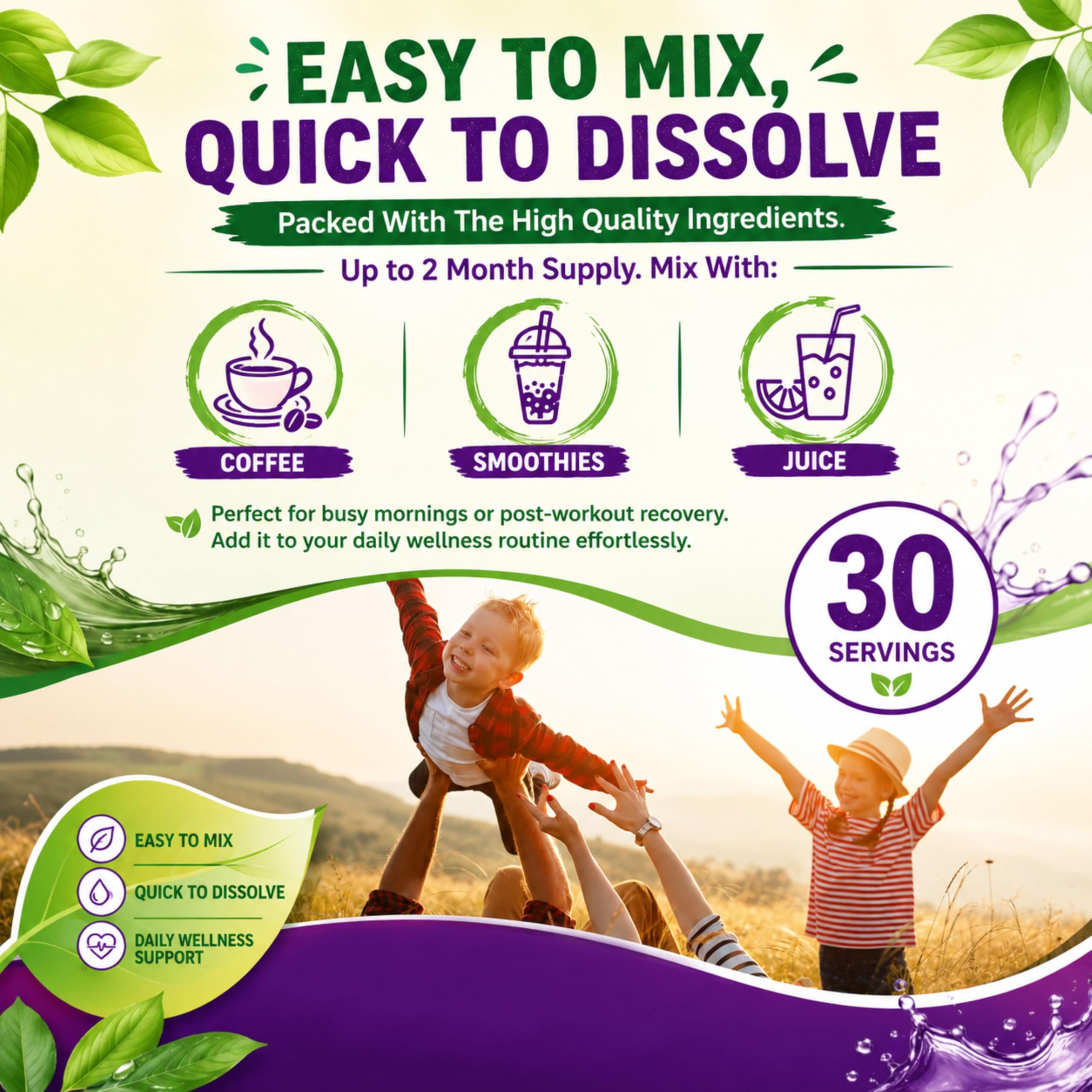 Aspire Nutrition Clear+ Detoxification 30 Days Supply Dietary Supplement Unflavored Powder