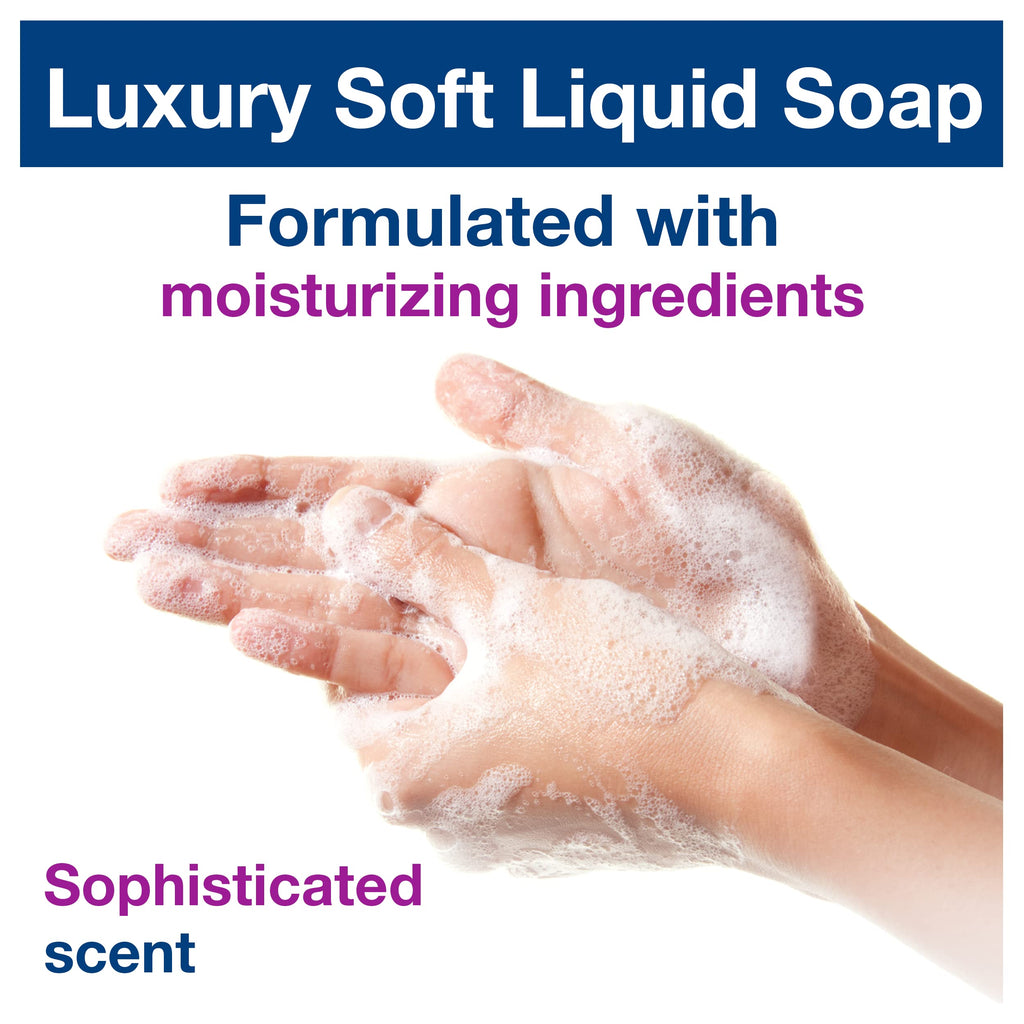 Tork Luxury Soft Liquid Soap S1, Soft Rose, 1 bottle, 33.815 oz, Premium quality, 400012