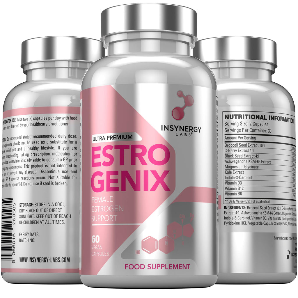 EstroGenix – Estro Balance Tablets for Women High Strength Estro Complex Supplement, 60 Vegan Capsules