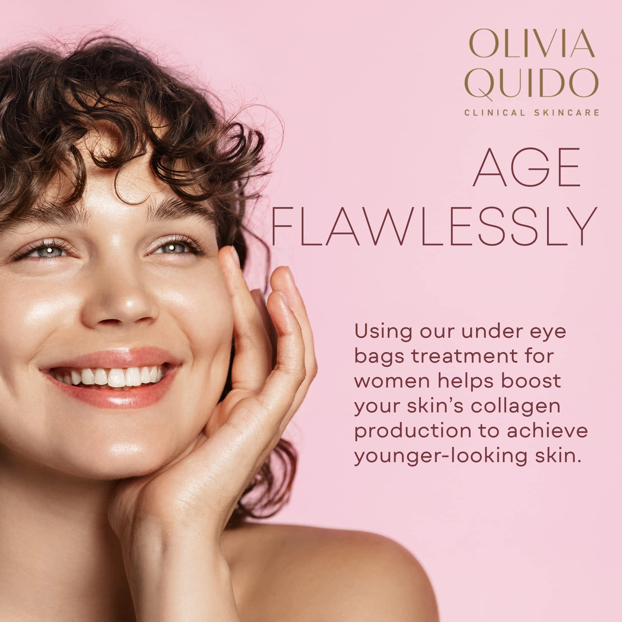 OLIVIA QUIDO Clinical Skin Care Wrinkle Blur (0.46 oz) | Eye Cream For Dark Circles and Puffiness | Anti-Aging Under Eye Cream | Hydrating, Brightening, and Dark Circles Under Treatment for Women