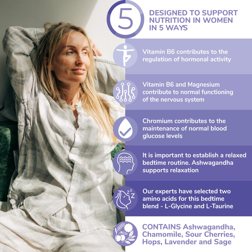Health & Her Sleep+ Women's Supplement, Vegan, 60-Day Supply
